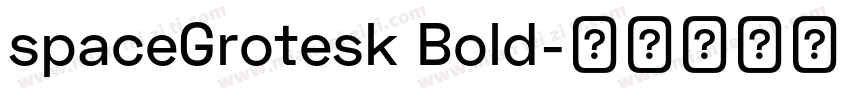 spaceGrotesk Bold字体转换